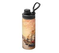 Bella Venezia Canal View Printing 510 g Bollitore termico sportivo per ciclismo, palestra, basket all'aperto, adatto come regalo