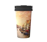 Bella Venezia Canal View Stampa Casual Viaggio Tazza da Caffè Caldo Freddo Caffè In Acciaio Inox Tumbler per Casa Ufficio Viaggio
