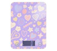 Bella Viola Cuore Cottura Alimenti Bilancia mini 12 lb/1 oz, 5kg/5g Smart Scale grammo con 4 Unità per Keto Cottura Cuocere Báscula para cocina