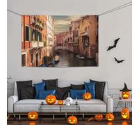 Bella vista sul canale di Venezia, grande striscione decorativo per feste, 119 x 180 cm, sfondo personalizzato da appendere alla parete, striscioni per compleanni, bandiere, feste, sfondo fotografico