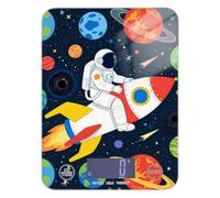 Bella White Astronaut Planet Perdita di Peso Bilancia Cibo Mini 12 Lbs, 5kg/5g Facile Pulire grammo Bilancia da Cucina con 4 Unità per Arrostire Cottura Cuocere Báscula para cocina