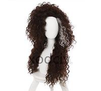Bella Wigs Movie Film Character Bellatrix Lestrange Long Brown Mixed Wavy Synthetic Wigs Heat Resistant Cosplay Costume Wig