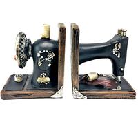 Bellaa Fermalibri a forma di macchina da cucire, stile vintage, altezza 15,2 cm, 21383