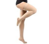 BellaAchtung Calze a compressione medicale donna uomo, 20-30 mmHg Sostegno graduato, calze di sostegno Punta chiusa lunga sulla coscia per vene varicose, edema