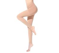 BellaAchtung Medical Collant a compressione donne uomini lunghi 20-30 mmHg, Calze di compressione graduata di sostegno, collant di sostegno senza dita per vene varicose Edema