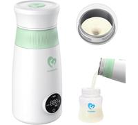 Bellababy Scaldabiberon Portatile Senza Fili, Scalda Biberon Neonato e Mixer Istantanei e Automatici, per Latte Materno o Formula, Scaldacollo con Display a Temperatura Digitale a LED