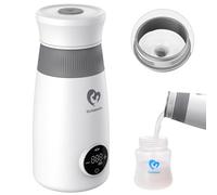 Bellababy Scaldabiberon Portatile Senza Fili, Scalda Biberon Neonato e Mixer Istantanei e Automatici, per Latte Materno o Formula, Scaldacollo con Display a Temperatura Digitale a LED
