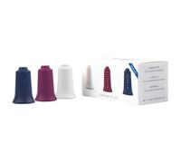 BellaBambi® mini Cupping-Set TRIO: SENSITIVE (bianca) + REGULAR (viola) + INTENSE (blu scuro) Ø20 mm