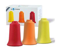 BellaBambi® Mini Trio - Testa a ventosa, 3 coppette in giallo, arancione, rosso