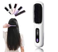 BellaBrush Pro, BellaBrush Pro, Bellabrush Pro Spazzola per Capelli, BellaBrush Spazzola Piastra Portatile Pettine per Capelli Riscaldato per Tutti i Tipi di Capelli (Display digitale versione-B)