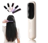 BellaBrush Pro, BellaBrush Pro, Bellabrush Pro Spazzola per Capelli, BellaBrush Spazzola Piastra Portatile Pettine per Capelli Riscaldato per Tutti i Tipi di Capelli (Pulsante versione-B)