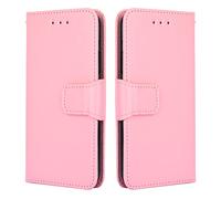 BellaCase Custodia TCL 605 4G, Custodia a Portafoglio in Pelle Premium [Slot per schede] [Cavalletto] [Fibbia Magnetica] Cover TCL 605 4G (Rosa)