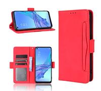 BellaCase Custodia Wiko Power U20 [Custodia Portafoglio] [Staffa] [Slot per schede] [Flip Cover Magnetica] Compatibile con Lo Smartphone Wiko Power U20(Rosso)