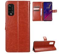 BellaCase Custodia Wiko Power U20 [Custodia Portafoglio] [Staffa] [Slot per schede] [Flip Cover Magnetica] Compatibile con Lo Smartphone Wiko Power U20(Marrone)