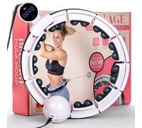 Bellage® Hullahub, pneumatici per adulti e principianti, hula hoop con peso palla e contatore - Hullahub per dimagrire per allenamento con divertimento - Hoola Hoop