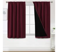 BellaHills 100% Tende Oscuranti per Interni Termica Isolante Tende per Soggiorno 2 Pezzi 117L x 137A cm Tenda Camera da Letto, Pietra Pomice