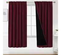 BellaHills 100% Tende Oscuranti per Interni Termica Isolante Tende per Soggiorno 2 Pezzi 132L x 214A cm Tenda Camera da Letto, Pietra Pomice