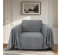 BellaHills Ciniglia Copridivano Impermeabile, Antigraffio Gatto Divano, Copridivano Mobili Protector, Copridivani Resistente Alle Macchie E Ai Graffi per Cani e Gatti, (Grigio, 180 x 230cm)