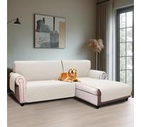 BellaHills Copridivano a forma di L, 2 posti (205 cm), rivestimento per divano ad angolo, destro, per cane, gatto, antiscivolo, per soggiorno