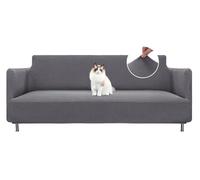 BellaHills Impermeabile SÖDERHAMN Copridivano Grande 3 Posti Con Braccioli(215-250cm), Super Elasticizzato Copri Divano, Copridivani Antiscivolo Antimacchia, Grigio