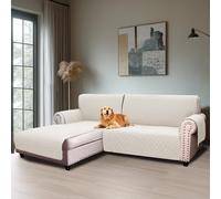 BellaHills rivestimento per divano a forma di L, 2 posti (205 cm), con bracciolo, rivestimento per divano ad angolo sinistro, antiscivolo