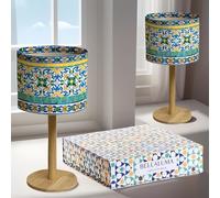 Bellaluma Lampada da comodino Lampada da comodino Candeeiro Mesa de Cabeceira Lampade da comodino Lampada da camera Lampada da tavolo (Patio Print, 2 unità)