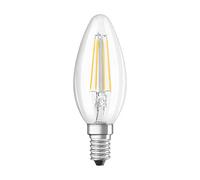 Bellalux Candela Lampadine LED, 4 W Equivalenti 40 W, Attacco E14, Luce Calda 2700K, Confezione da 2 Pezzi
