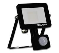 BELLALUX FLOODLIGHT VITAL Proiettore LED da 10W con sensore, luce diurna 6500K, 900 lumen, proiettore IP65 con rilevatore di movimento regolabile, nero