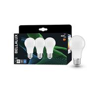 Bellalux Lampada a LED, E27-base ottica opaca,Bianco freddo (4000K), 806 Lumen, sostituzione delle lampade 60W, non dimmerabile, 3-Confezione