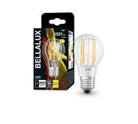 BELLALUX Lampada LED, Base E27, Bianco caldo (2700K), Filamento chiaro, Forma della lampadina, Sostituzione per lampadina convenzionale 100W, 1 confezione