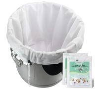 Bellamei Sacchetti riutilizzabili a rete fine da 250 micron, riutilizzabili, per frutta, sidro, mela, uva, vino, con coulisse, confezione da 2 (40,6 x 27,9 x 40,6 cm)