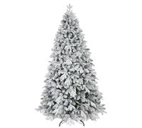 Bellapianta Albero di Natale Innevato 210cm Super Folto Realistico Real Touch, Albero di Natale Innevato 210 Premium in PE/PVC Verde con Borsa Porta Albero, Guanti e Sacchetto