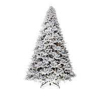 Bellapianta Albero di Natale Innevato con Luci LED Incorporate 300cm Effetto Neve Realistico Super Folto 3 metri, Borsone per Riporre l'Albero e Guanti per Montaggio Inclusi