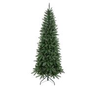 Bellapianta Albero di Natale Slim 180cm Super Folto Realistico Real Touch, Albero di Natale Slim 180 Premium in PE/PVC Verde con Borsa Porta Albero, Guanti e Sacchetto