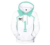 BellaPunk giacca da uomo per cosplay, Oikawa Tooru, Haikyuu, Aoba Johsai, abbigliamento sportivo, scuola, squadra di pallavolo, uniforme, Felpa con cappuccio., S