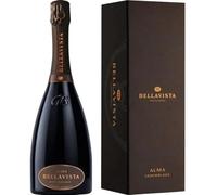 Bellavista Alma Assemblage 1, Spumante Extra Brut, Franciacorta DOCG Cuvée, Chardonnay, Pinot Nero e Pinot Bianco, 12,5% vol, 750 ml con Astuccio