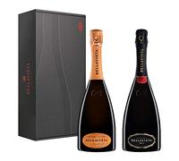 Bellavista Franciacorta Brut Edition - Confezione Regalo con 1 Bottiglia di Alma Grande Cuvèe Brut e 1 Bottiglia di Brut Teatro alla Scala - Uve Chardonnay, Pinot Nero - 2 Bottiglie da 750ml