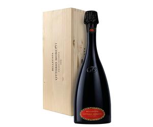 Bellavista Vittorio Moretti Franciacorta Riserva Dosaggio Zero DOCG Millesimato 2018 0,75 ℓ, Cassetta di legno