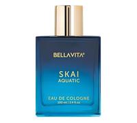 BellaVita Luxury SKAI Aquatic Eau de Cologne for Men 100ml | Premium Bergamot, Lavender & Pink Pepper | Premium Pheromone Mens Perfume with Cologne Atomiser | Arabic Vanilla Perfume Fragrance