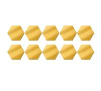 Belle 24pcs Golden Hexagon acrilico specchio piastrelle per uso decorativo (S 24pcs oro)