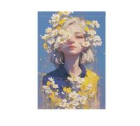 Belle Anime Ragazze Limone Giallo Margherite bandiere all'aperto banner porta pasqua banner per la decorazione del portico 28x40 su entrambi i lati