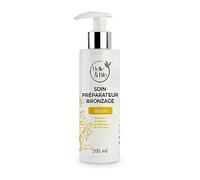 Belle&Bio - Trattamento preparatore abbronzante per tutti i tipi di pelle, certificato Cosmos by Ecocert, 200 ml
