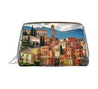 Belle borse cosmetiche con stampa falena,Borsa per trucco in pelle piccola per borsa,Sacchetto cosmetico,Pochette da toilette per le donne da viaggio, Bella Italia, Taglia unica