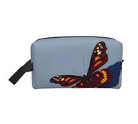 Belle farfalle borse cosmetiche per le donne piccola borsa di trucco per la borsa del sacchetto di trucco del sacchetto di trucco di viaggio con la chiusura, Bellissime farfalle, Taglia unica