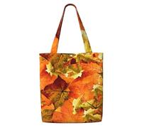Belle foglie autunnali,Borse della spesa riutilizzabili, borse per la spesa, borsa a tracolla in tela di grande capacità