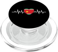 Belle idee cadeau Coeur Drapeau de la Guadeloupe 971 gwada PopSockets PopGrip per MagSafe