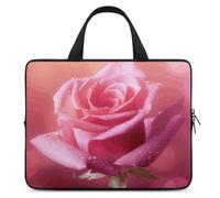 Belle immagini del fiore del manicotto del computer portatile ultra-sottile, impermeabile 15 pollici borse del computer portatile, borsa protettiva portatile del computer con la cinghia della mano