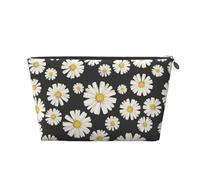 Belle margherite bianche, Borsa da toilette Borsa per trucco Borsa per cosmetici Borsa da toilette da viaggio portatile