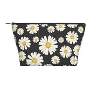 Belle margherite bianche, Borsa da toilette Borsa per trucco Borsa per cosmetici Borsa da toilette da viaggio portatile