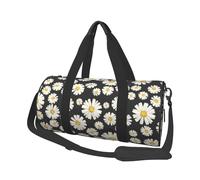 Belle margherite bianche, Borsone da viaggio di grande capacità Borsa rotonda Borsa da viaggio sportiva Borsa da viaggio Borsa da fitness